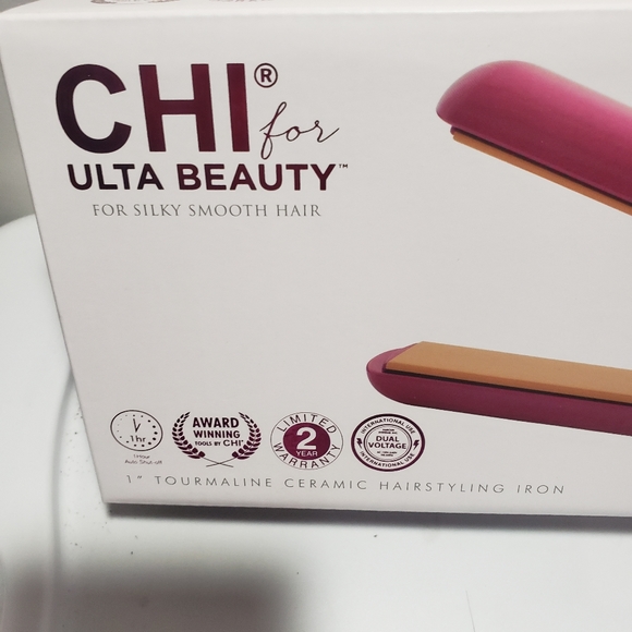 CHI For Ulta Beauty Pink 1" Tourmaline Ceramic Hair styling Iron. - Picture 3 of 5